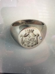 Signet Ring mit königlichem Insignien, Ruffs Signet Rings